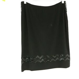 Patra pull on black skirt size 12